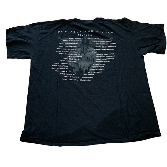 Bon Jovi Tour Band Graphic Tee Shirt XL Rock tshirt - Picture 4 of 5